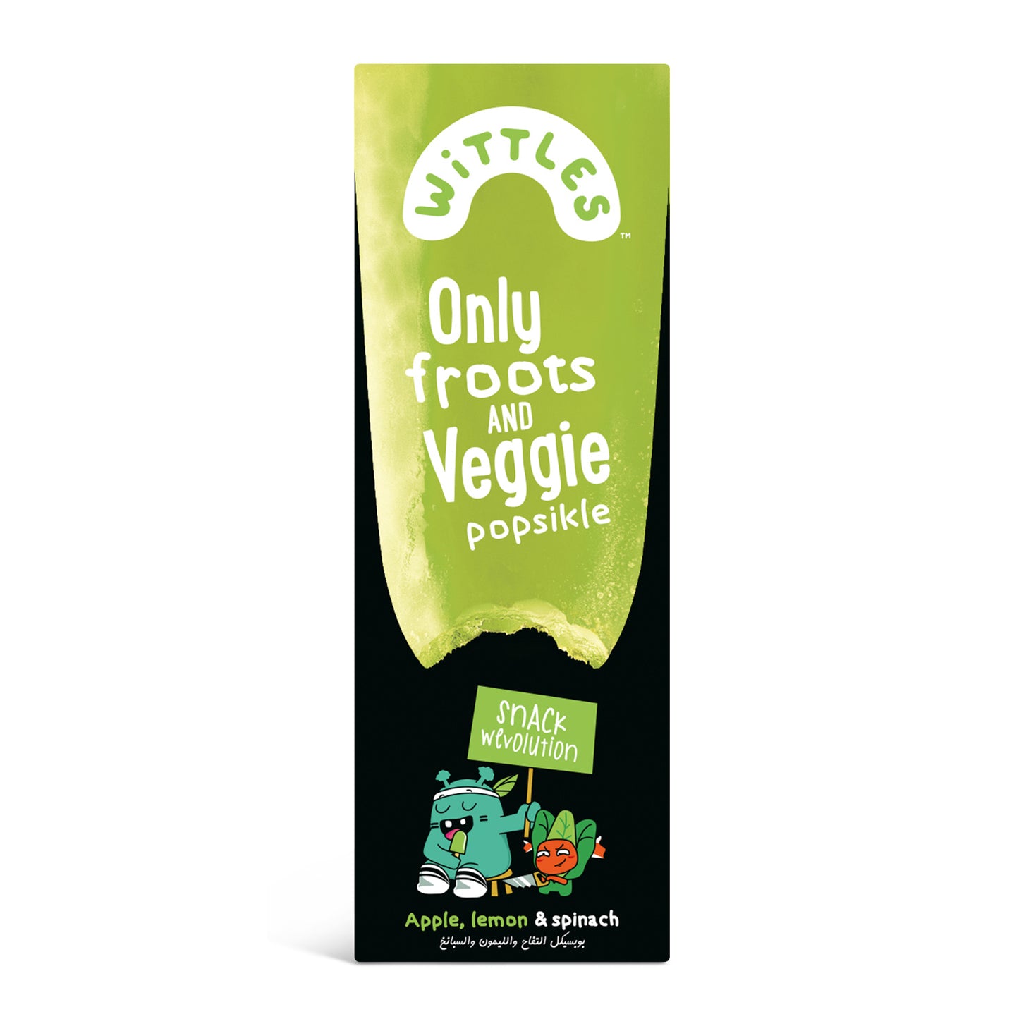 Apple, Lemon & Spinach Popsicle