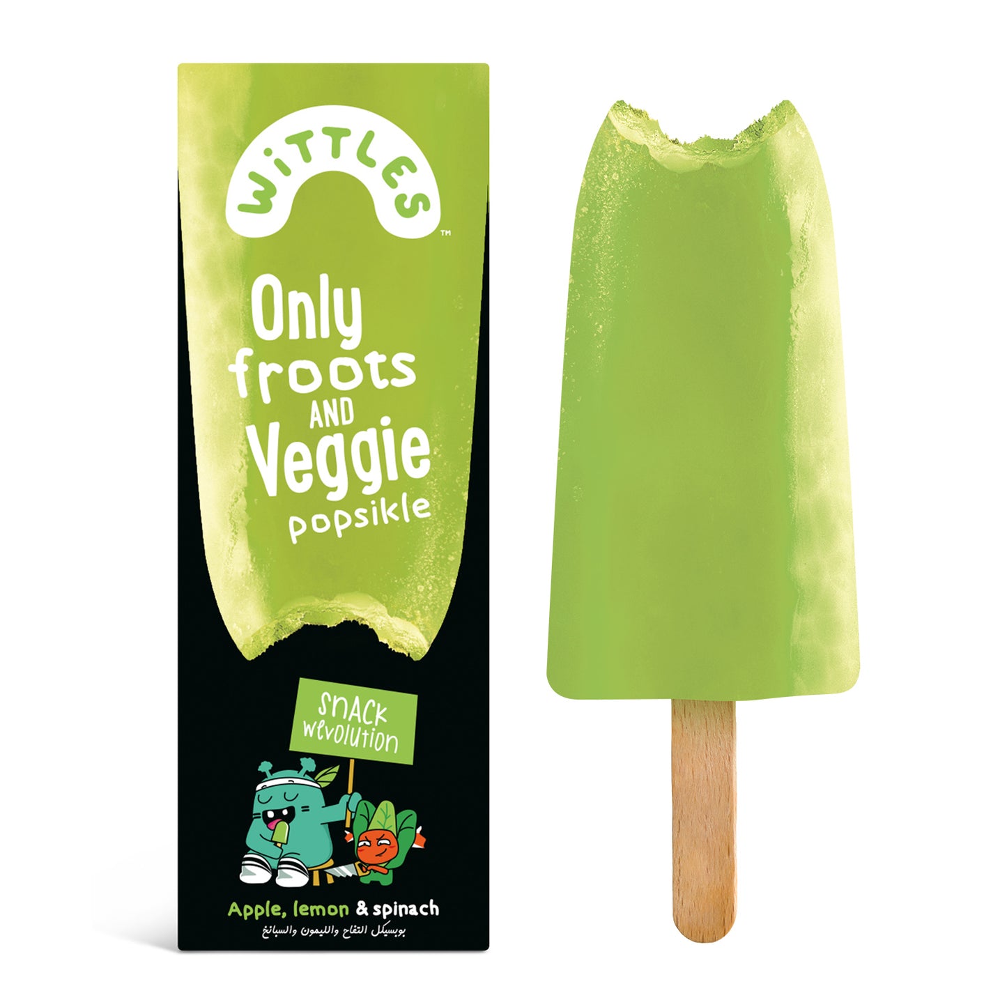 Apple, Lemon & Spinach Popsicle