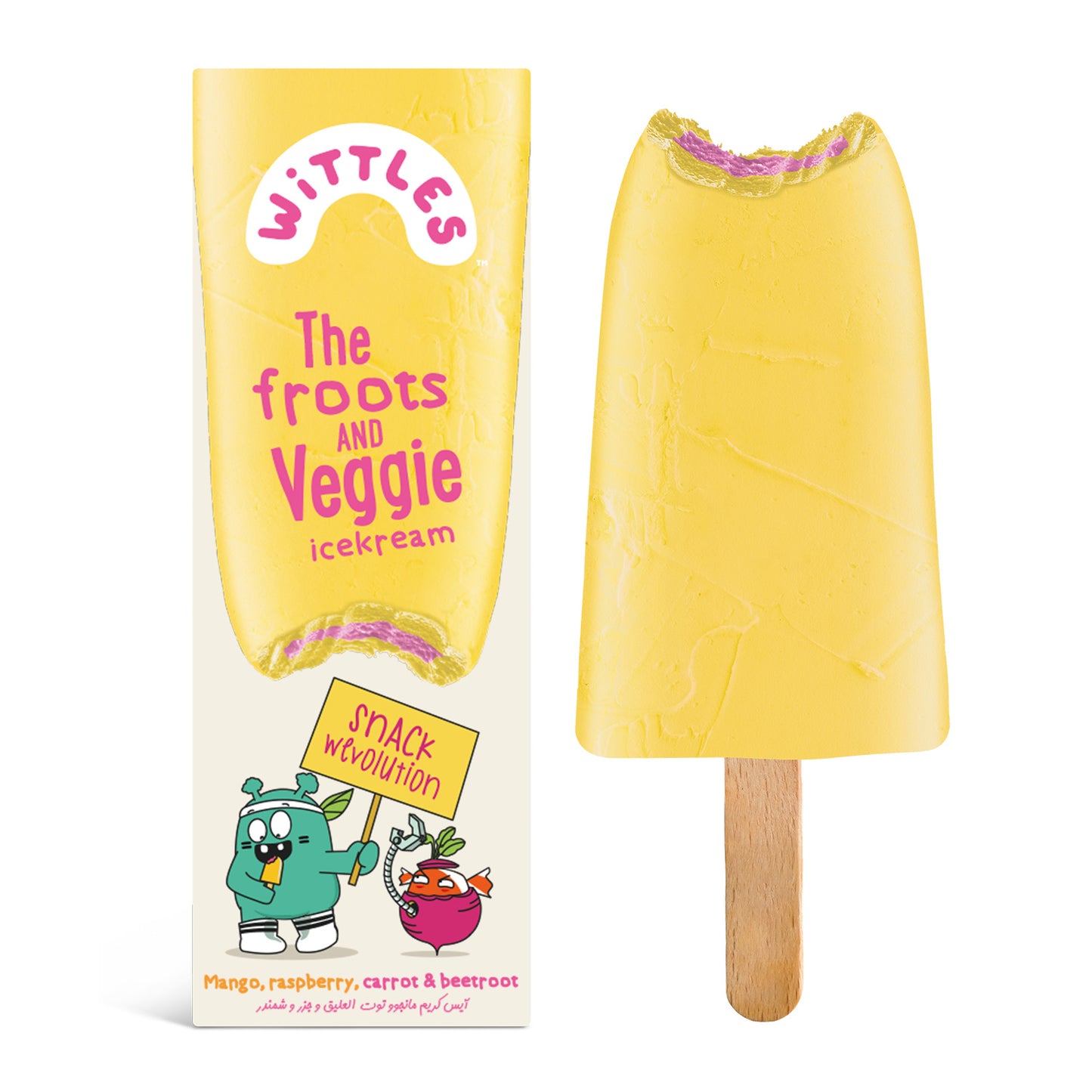 Mango, Raspberry, Carrot & Beetroot Ice Cream