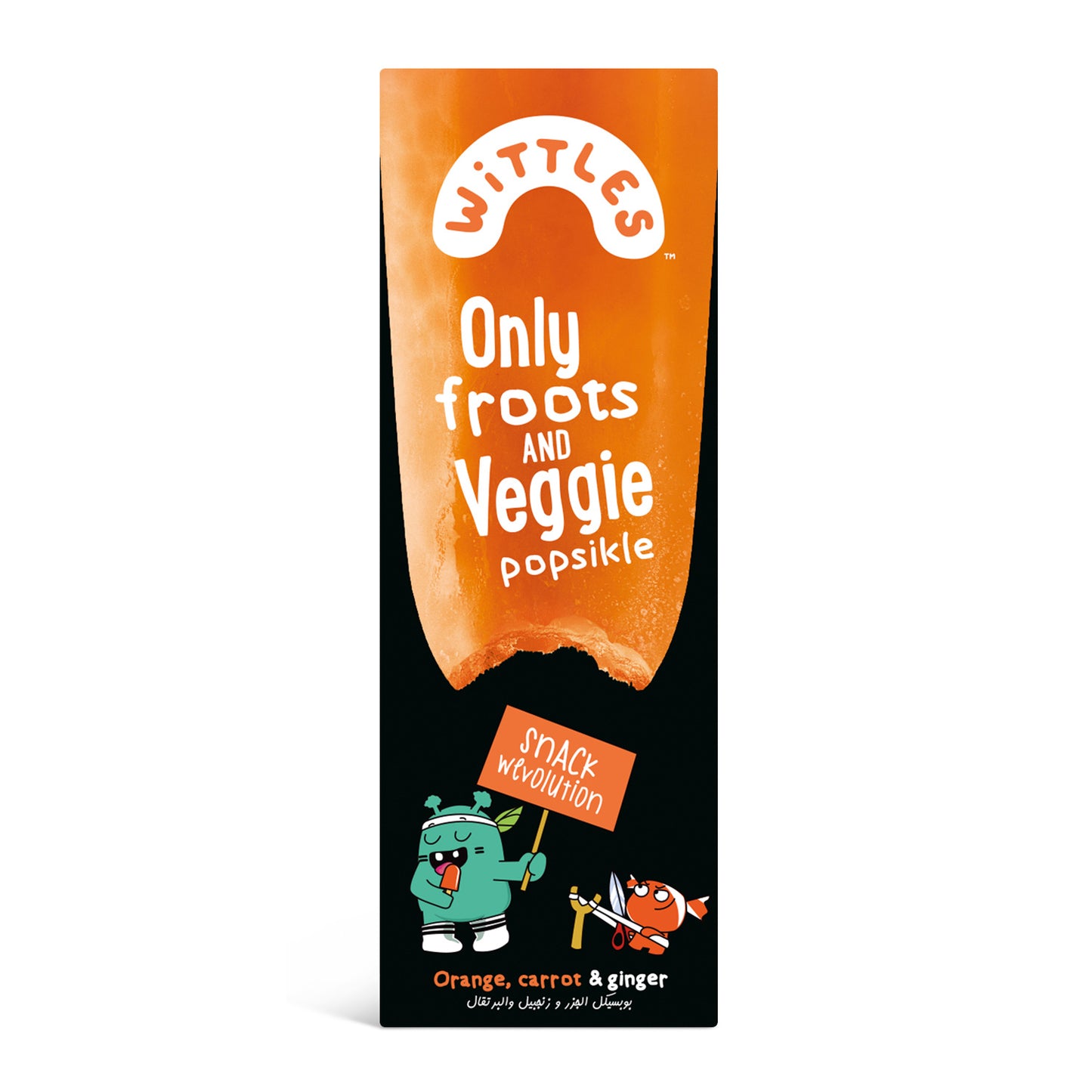Orange, Carrot & Ginger Popsicle