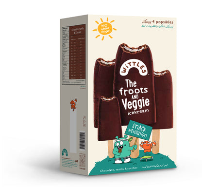 Multi Pack - Chocolate, Vanilla & Zucchini Ice Cream (4 units)