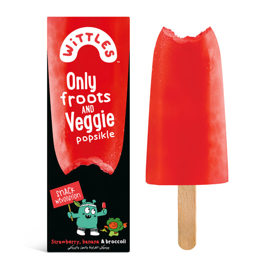 Strawberry, Banana & Broccoli Popsicle